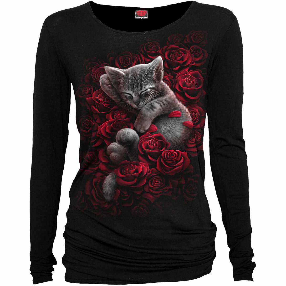 BED OF ROSES - Baggy Top Black