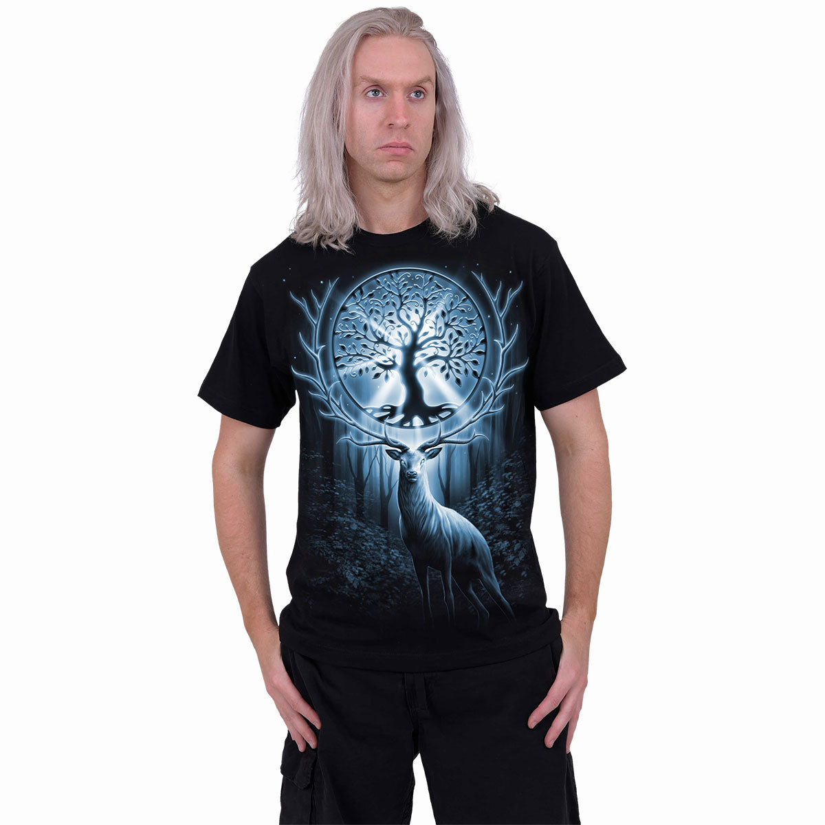 TREE OF LIFE - Front Print T-Shirt Black