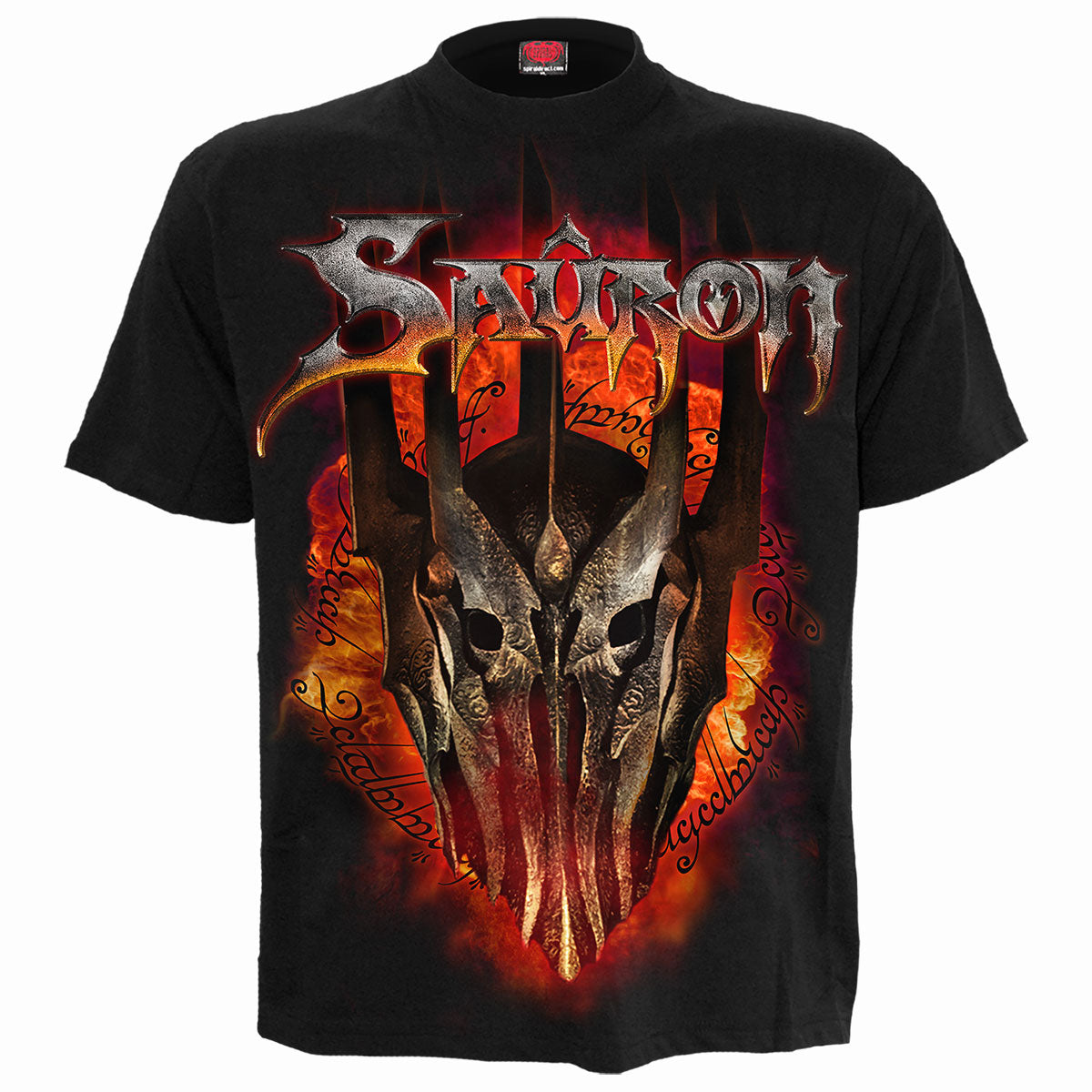 LOTR - SAURON - METAL TEE - Front Print T-Shirt Black