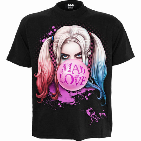 HARLEY QUINN MAD LOVE Front Print T Shirt