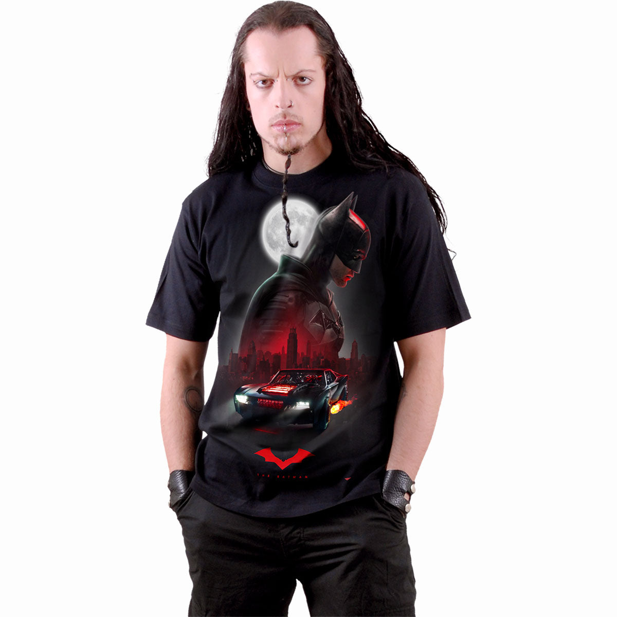 THE BATMAN - BATMOBILE - T-Shirt Noir