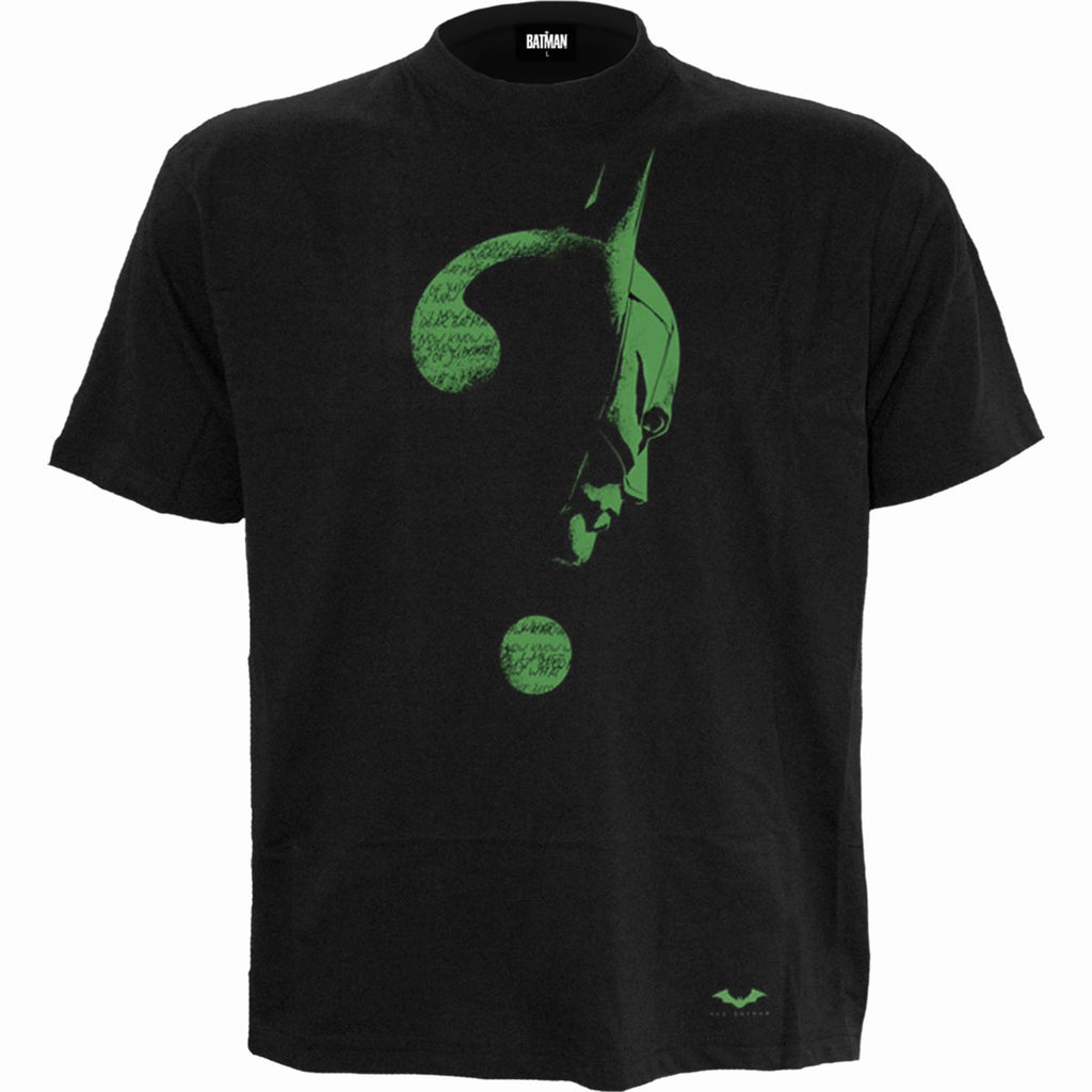 RIDDLER GLOW DARK LOGO Front Print T Shirt