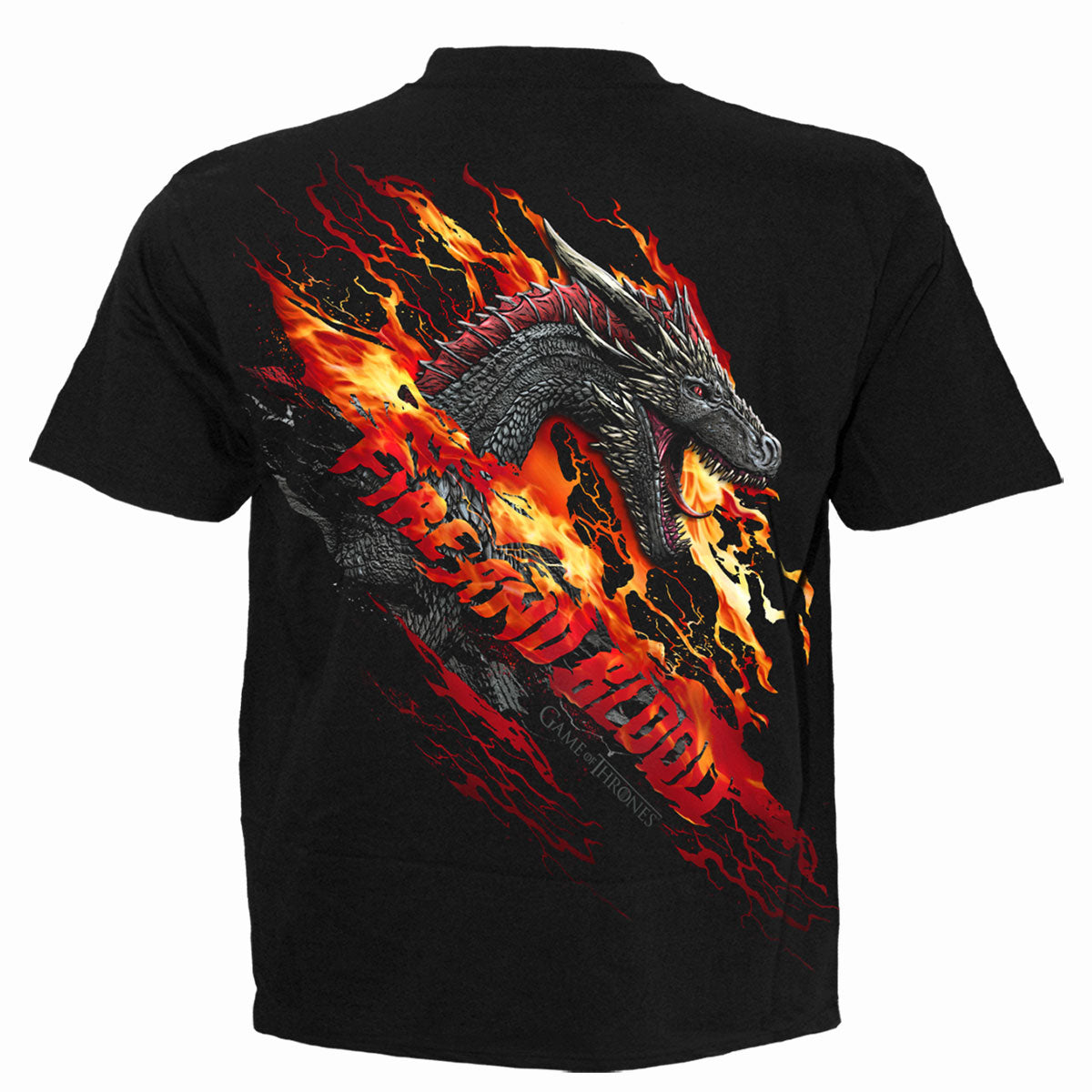 GOT FIRE AND BLOOD T Shirt Black