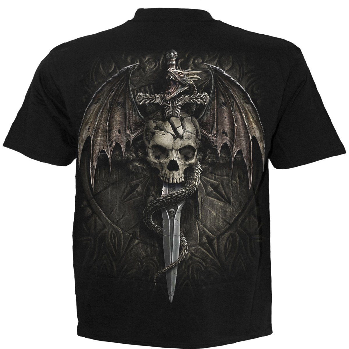 DRACO SKULL - T-Shirt Black - Spiral USA