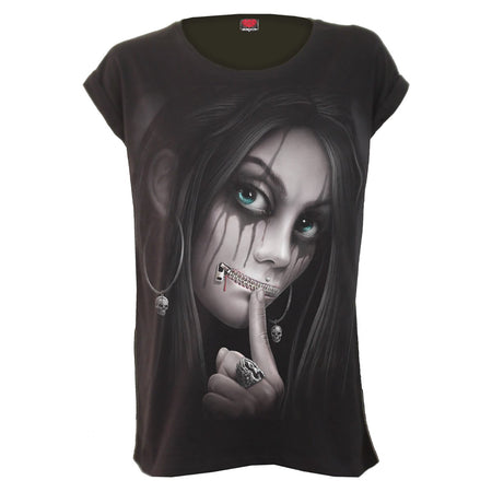 ZIPPED Turnup Sleeve Loosefit Tee