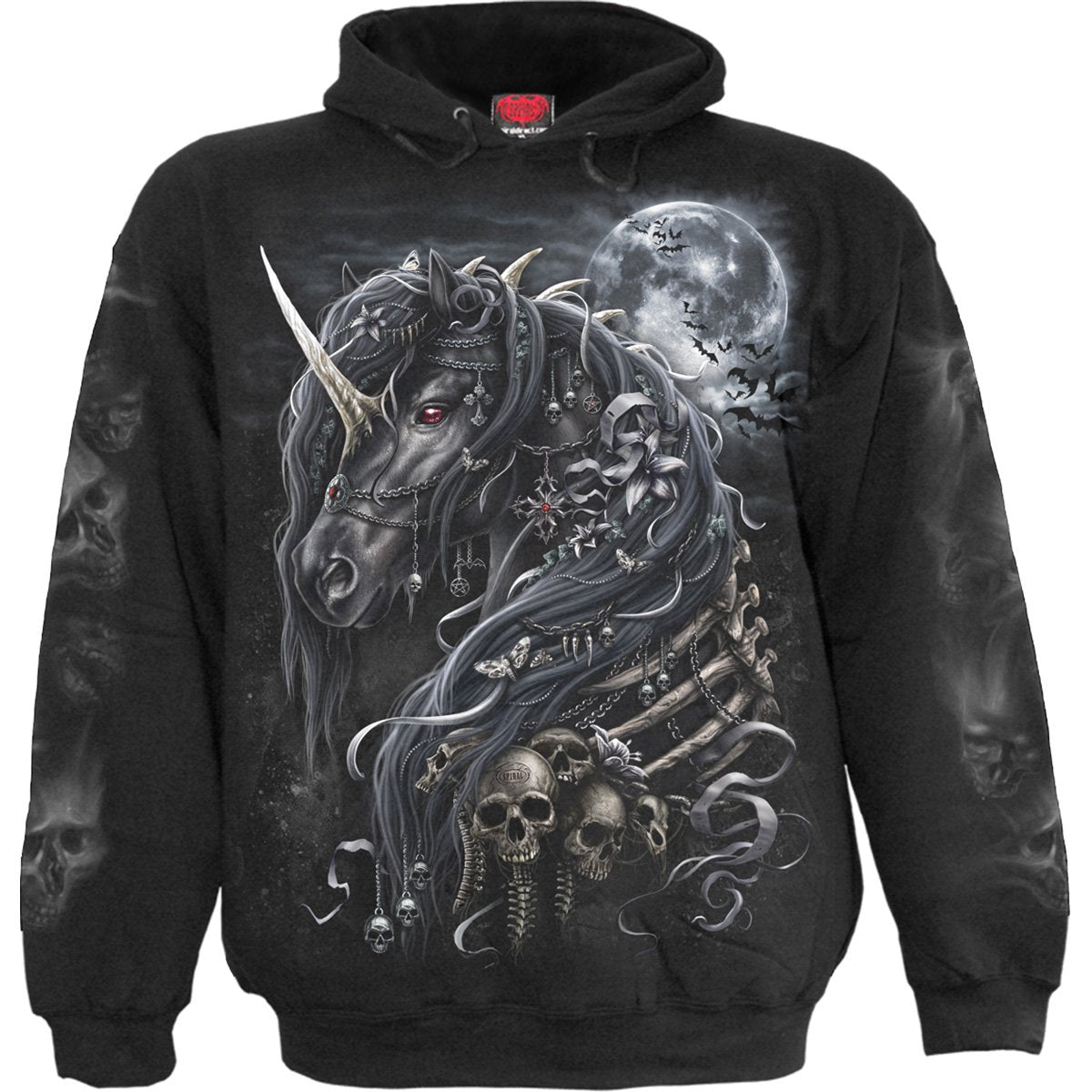 DARK UNICORN - Hoody Black - Spiral USA