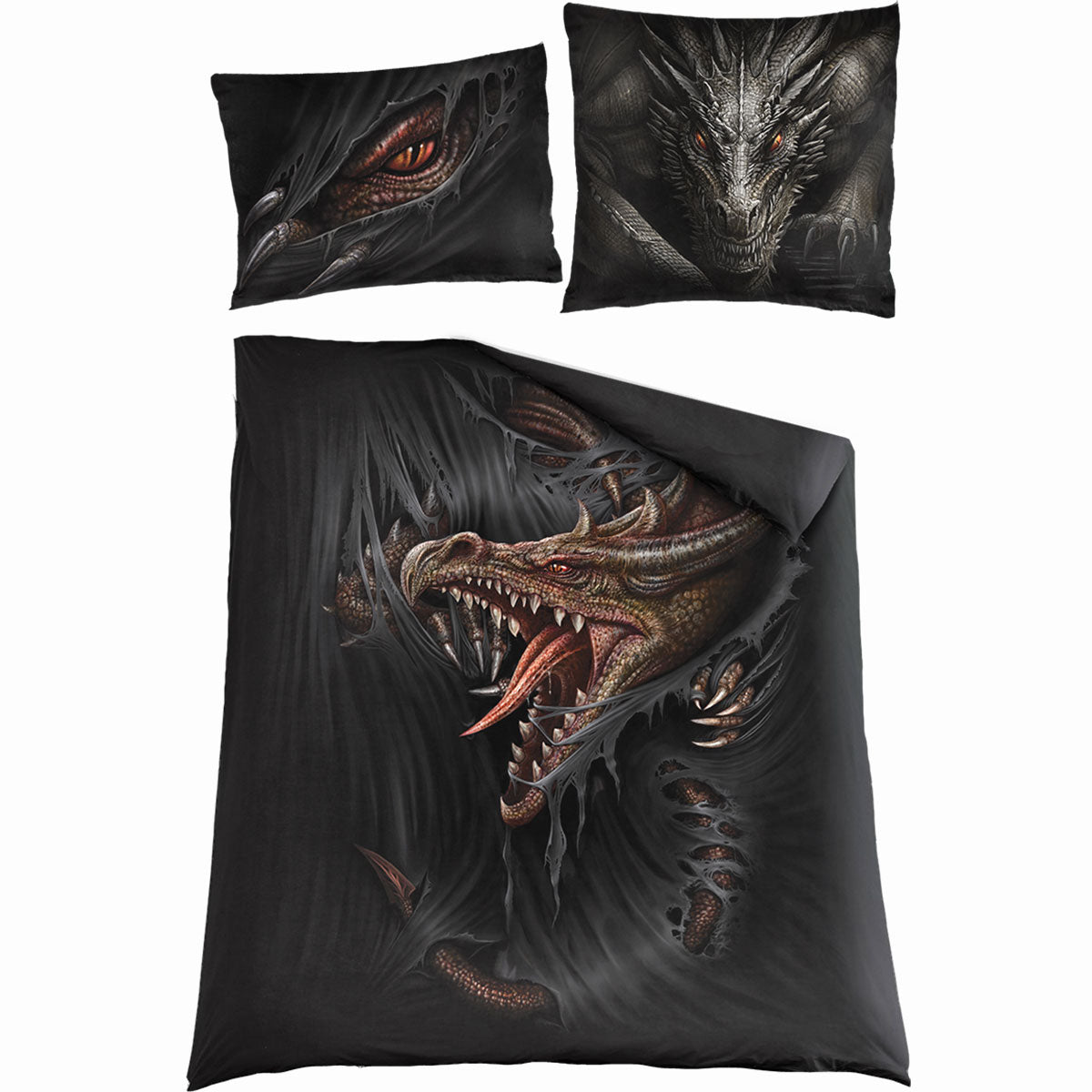 MAJESTIC DRACO - Double Duvet Cover + UK And EU Pillow case