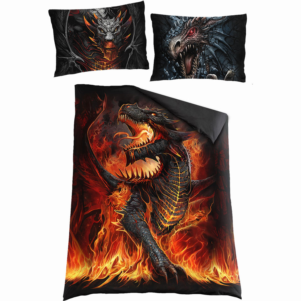 DRACONIS Single Duvet Cover + UK EU Pillow case