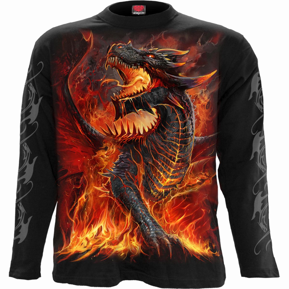 DRACONIS - Longsleeve T-Shirt Black - Spiral USA