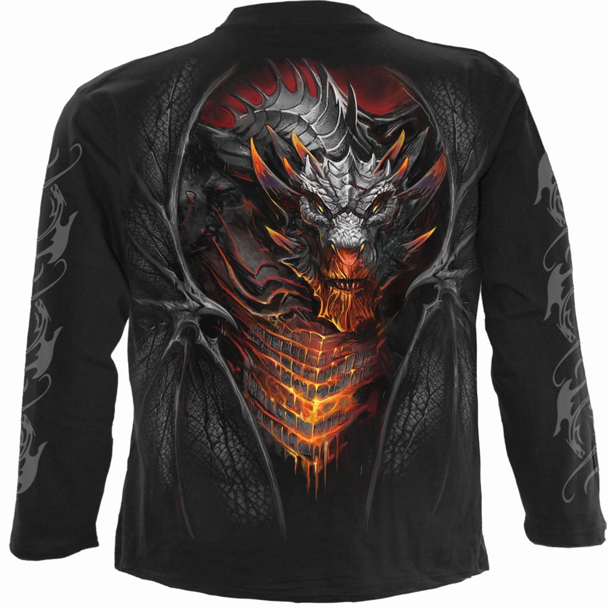 DRACONIS - Longsleeve T-Shirt Black - Spiral USA