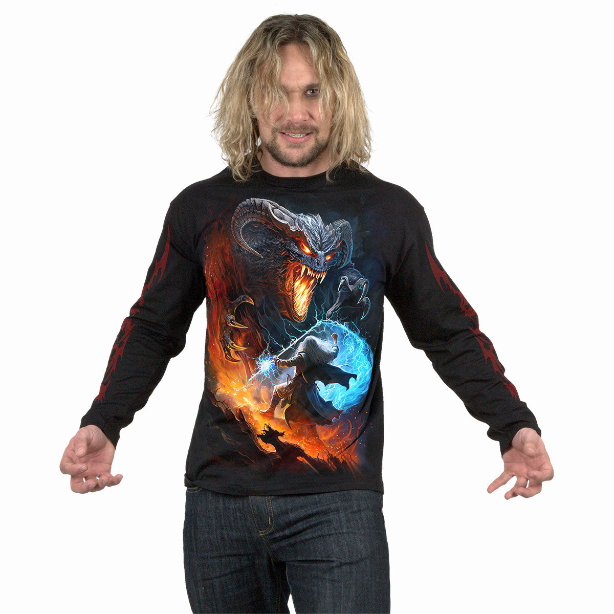 INFERNAL DUEL - Longsleeve T-Shirt Black