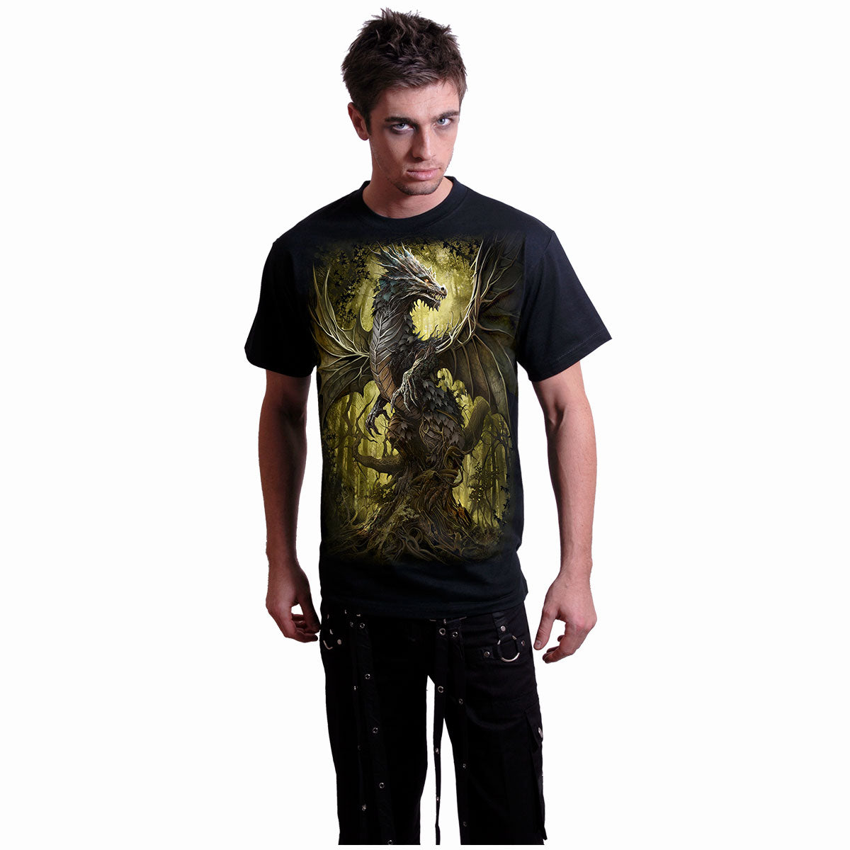 Breathable T-shirt Dragon - pike black M