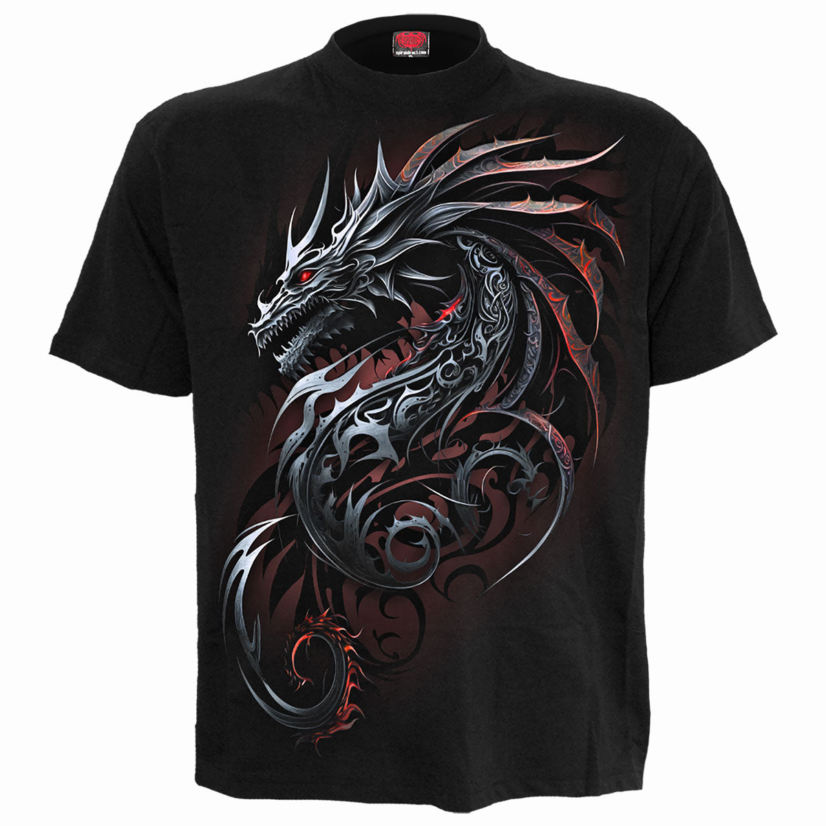 DRAGON SHARDS - Front Print T-Shirt Black