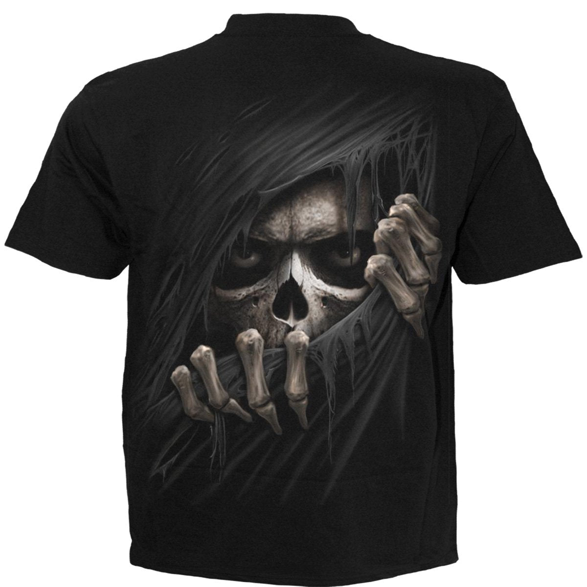 Maglietta Spiral Uomo – T-Shirt Nera Gotica 100% Cotone 'Benedetto Sii'