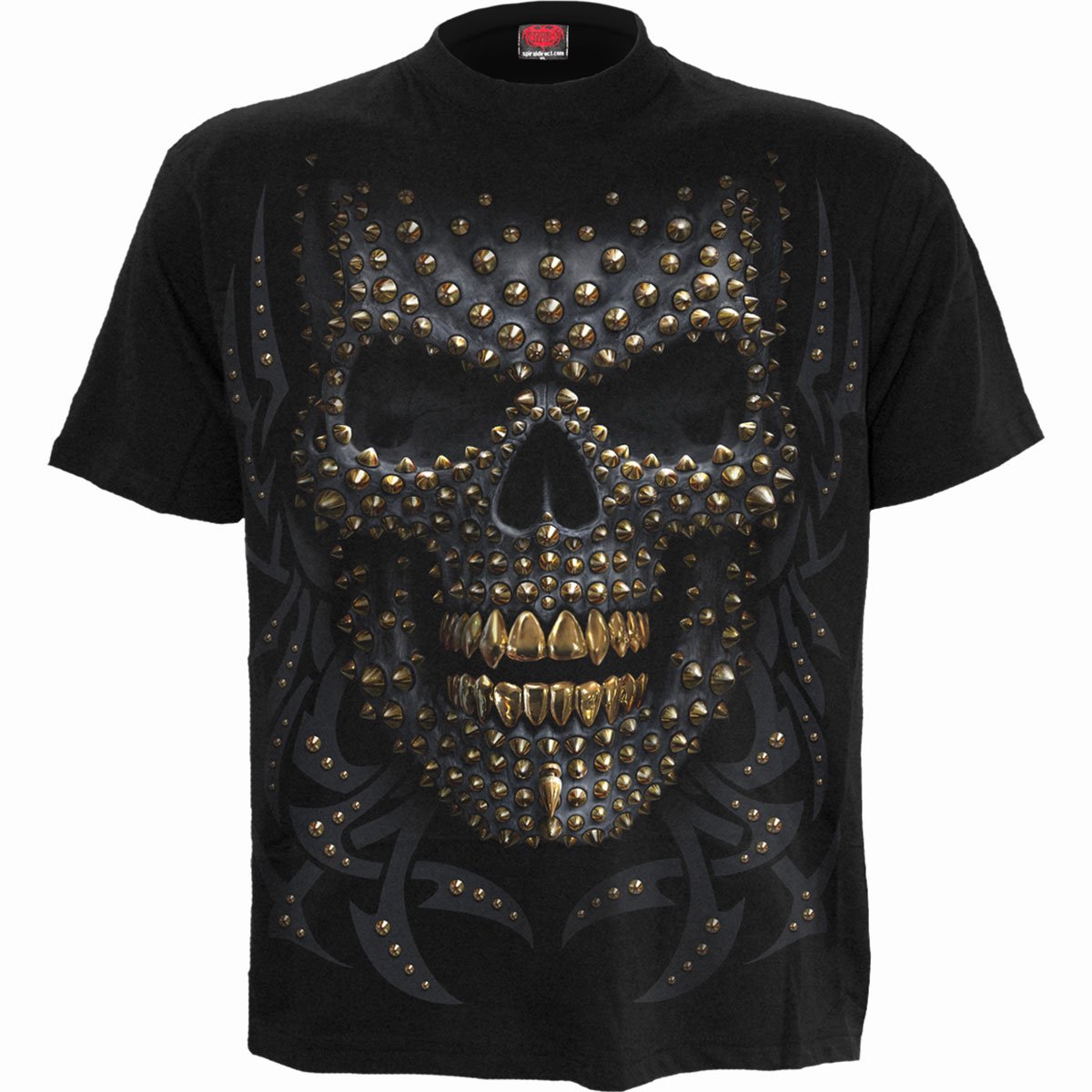 BLACK GOLD - Front Print T-Shirt Black