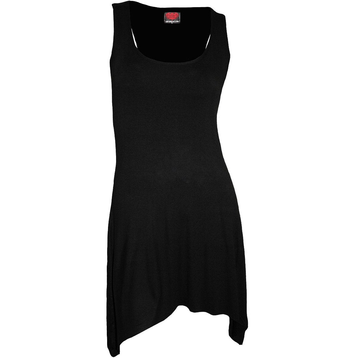 GOTHIC ELEGANCE - Goth Bottom Camisole Dress Black - Spiral USA