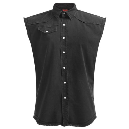 METAL STREETWEAR Sleeveless Stone Washed Worker