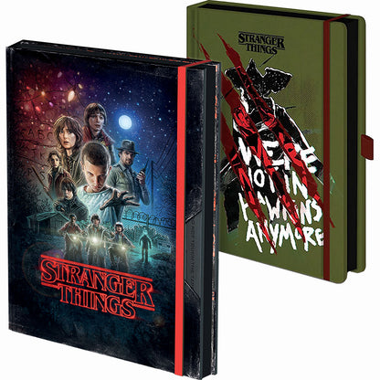 STRANGER THINGS - NOT IN HAWKINS AND SEASON 1 VHS - Premium A5 Notebook