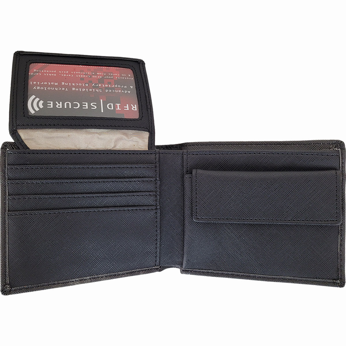 Leather Bifold Wallet for Men outlets With ID Window and RFID Blocking