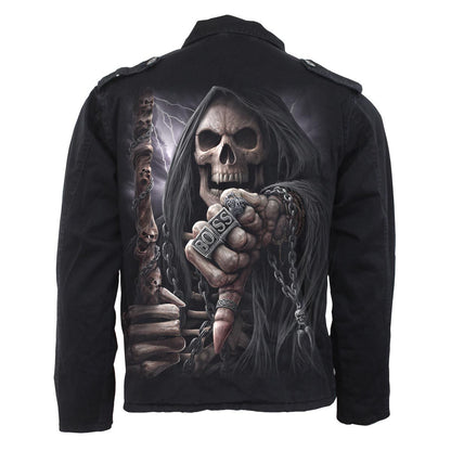 BOSS REAPER - Military Lined Jacket with Hidden Hood - Spiral USA