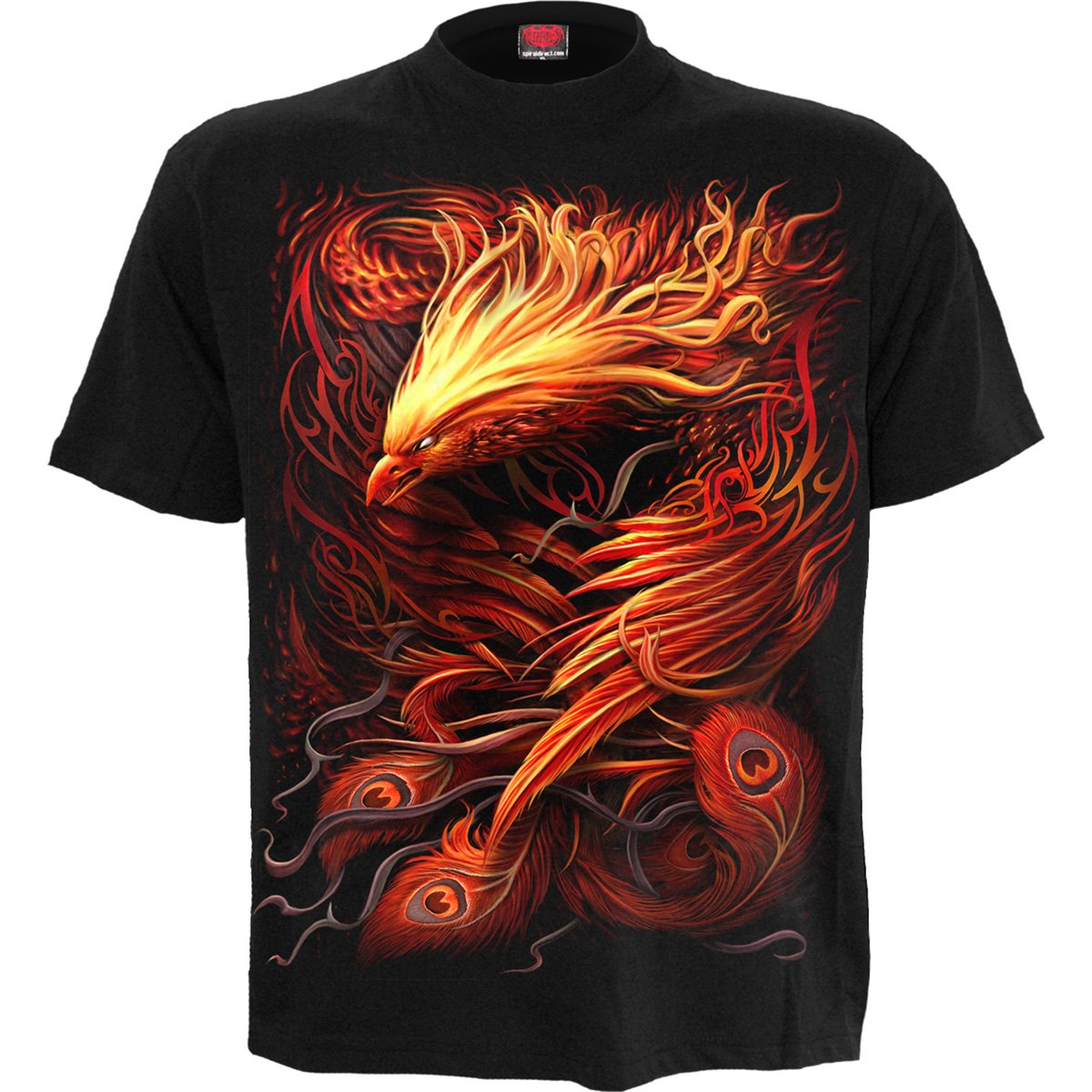 PHOENIX ARISEN - T-Shirt Black - Spiral USA
