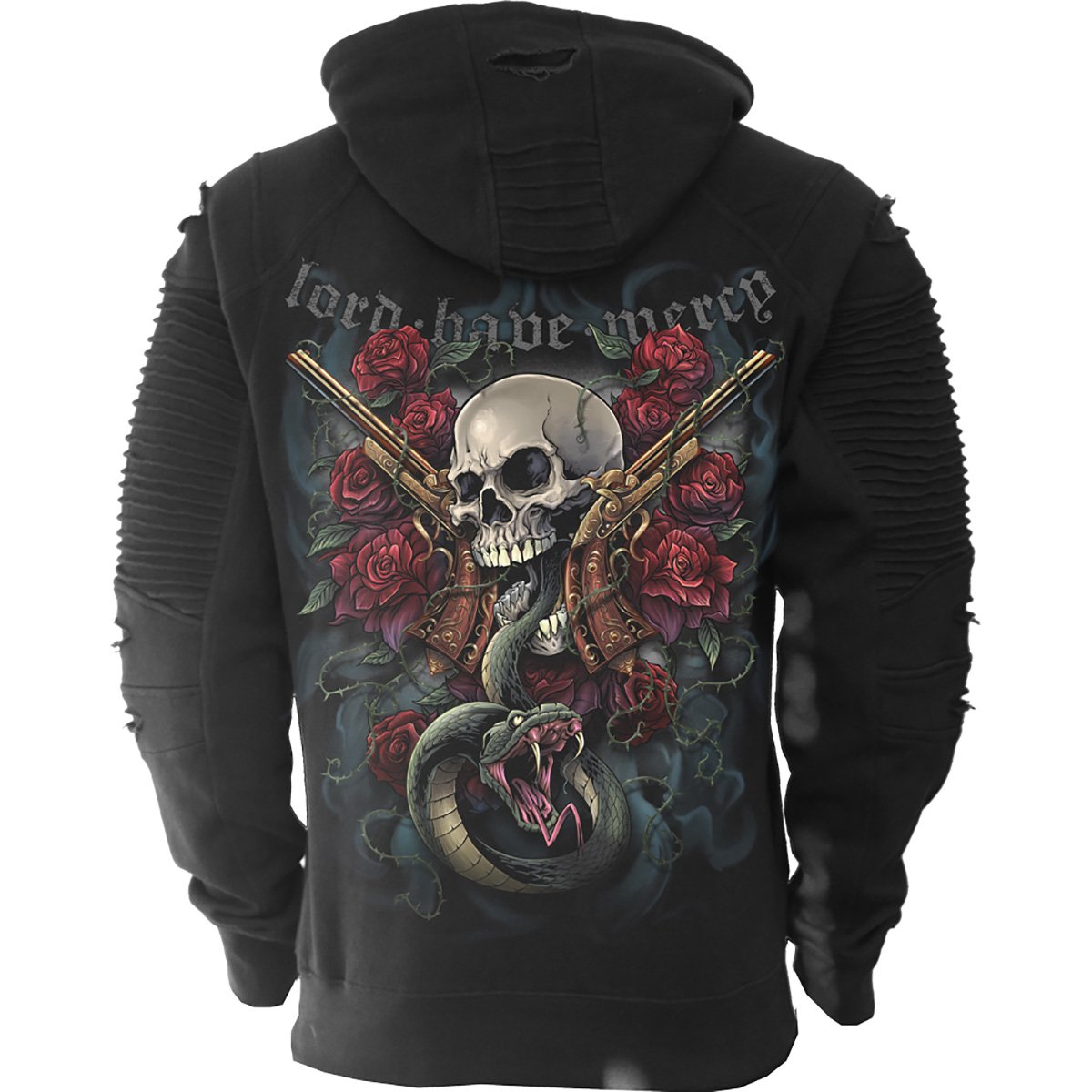 Mens hot sale biker hoodie