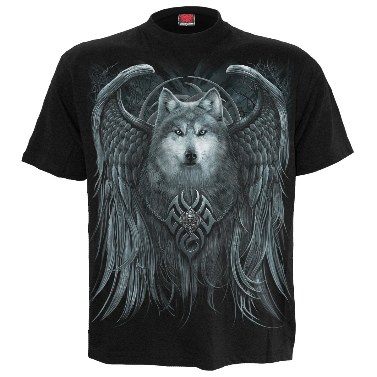 WOLF SPIRIT - T-Shirt Black - Spiral USA