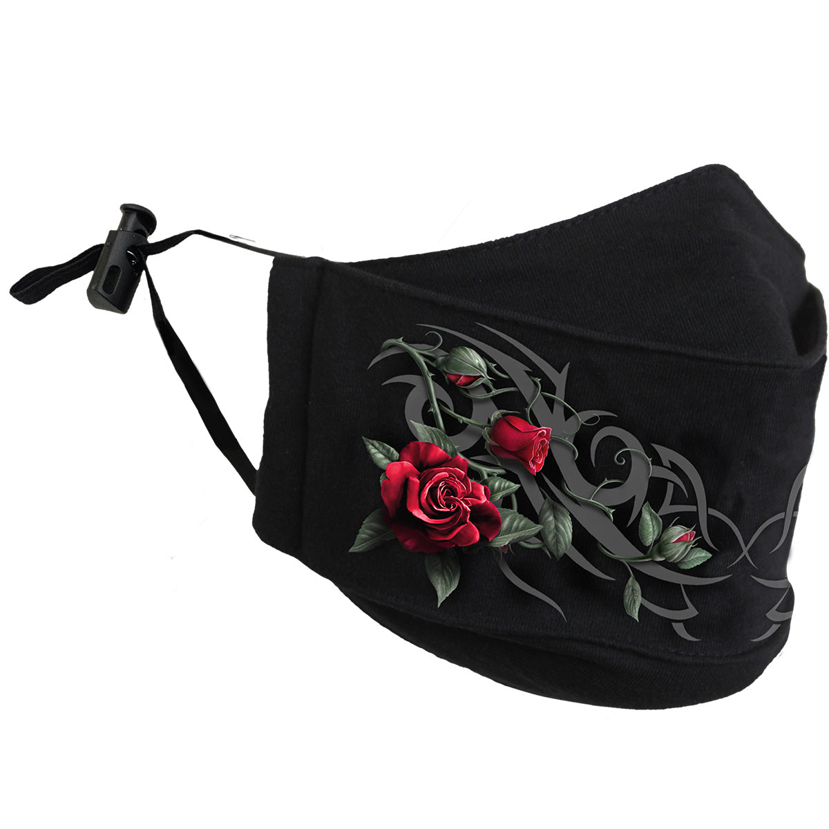 TRIBAL ROSE - Premium Cotton Fashion Mask with Adjuster