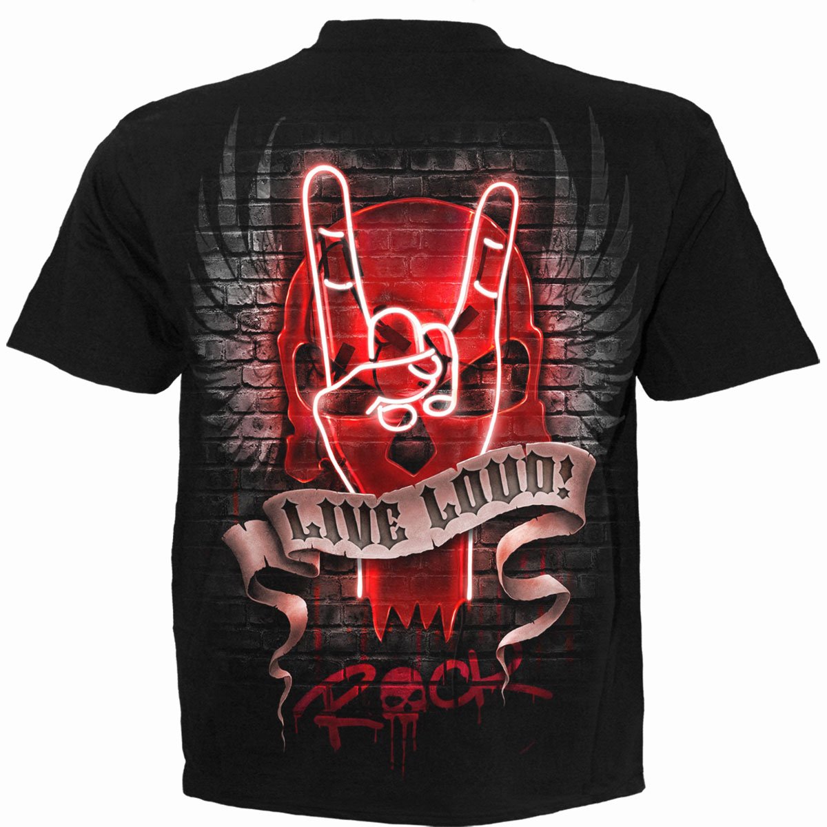 LIVE LOUD - T-Shirt Black - Spiral USA