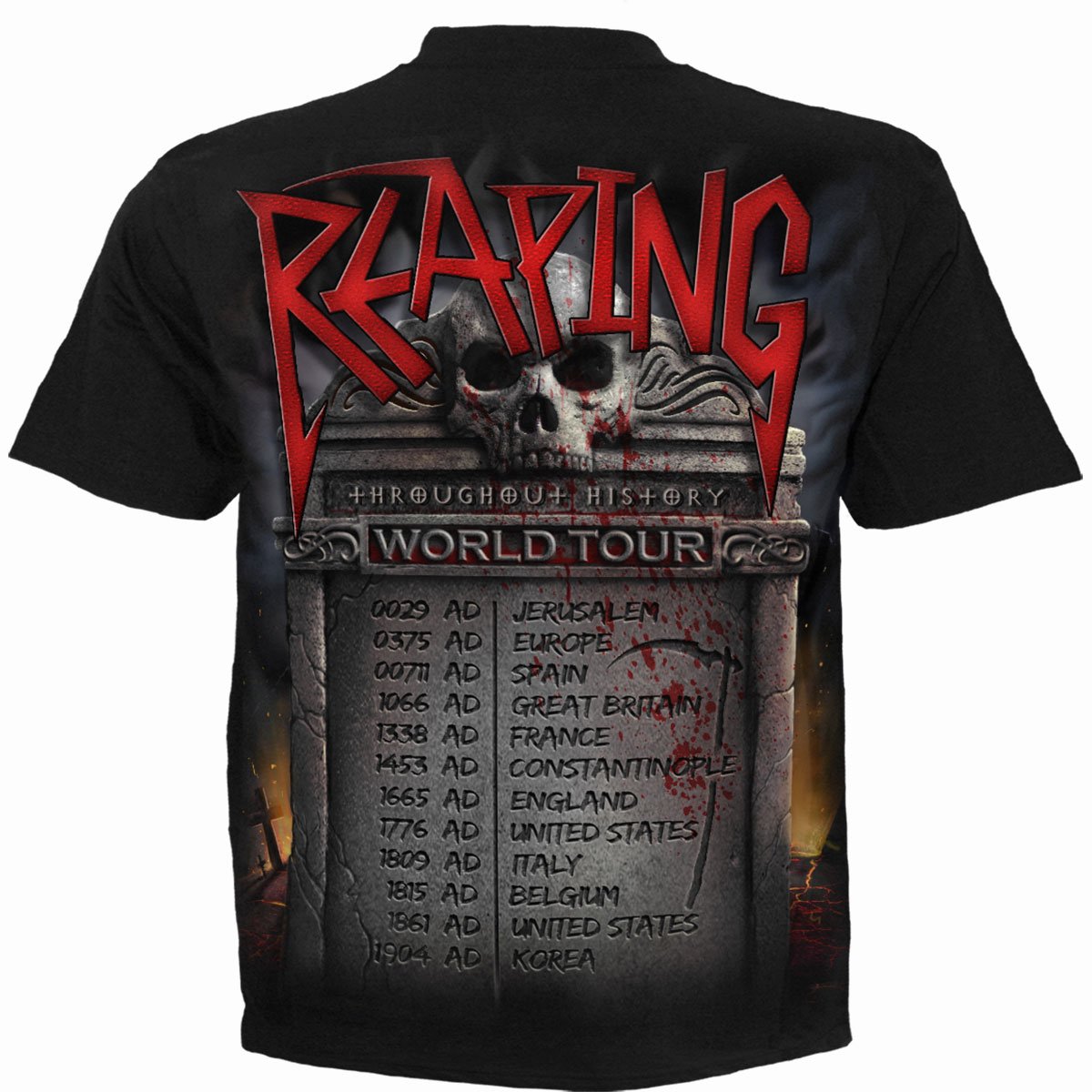 REAPING TOUR - T-Shirt Black - Spiral USA