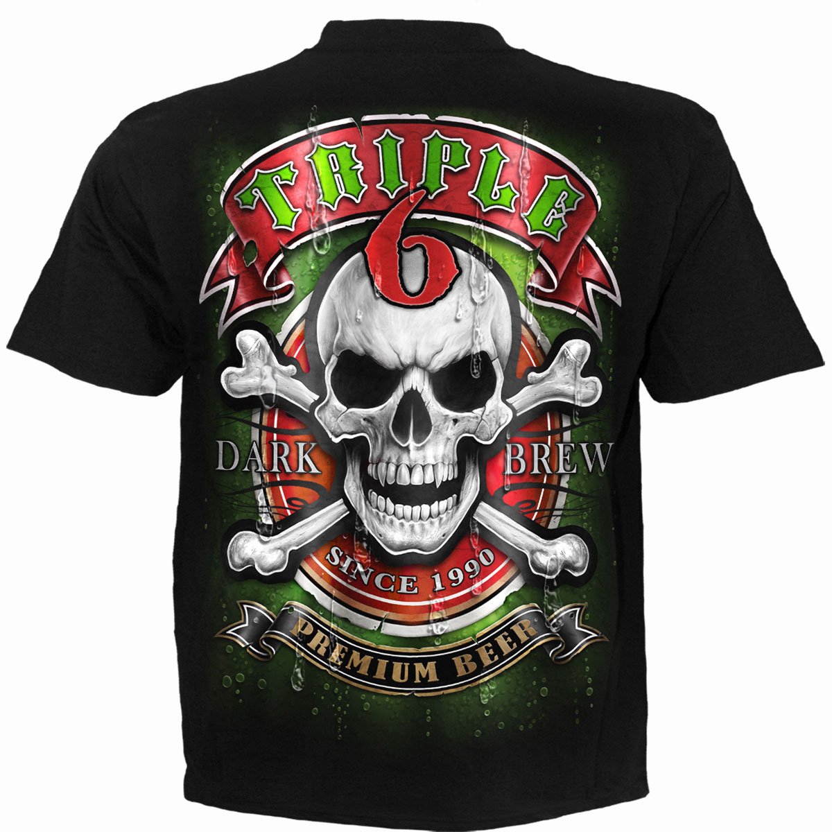 TRIPLE 6 - T-Shirt Black - Spiral USA