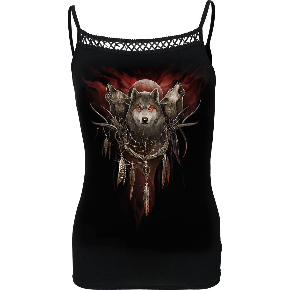 CRY OF THE WOLF - Cross Trim Camisole - Spiral USA