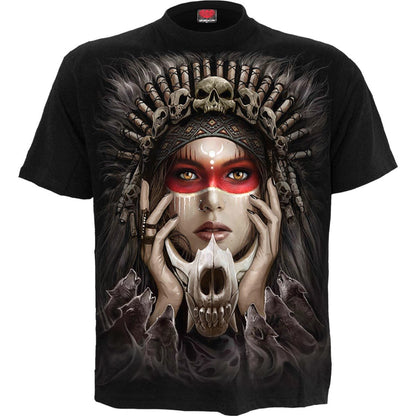 CRY OF THE WOLF - T-Shirt Black - Spiral USA