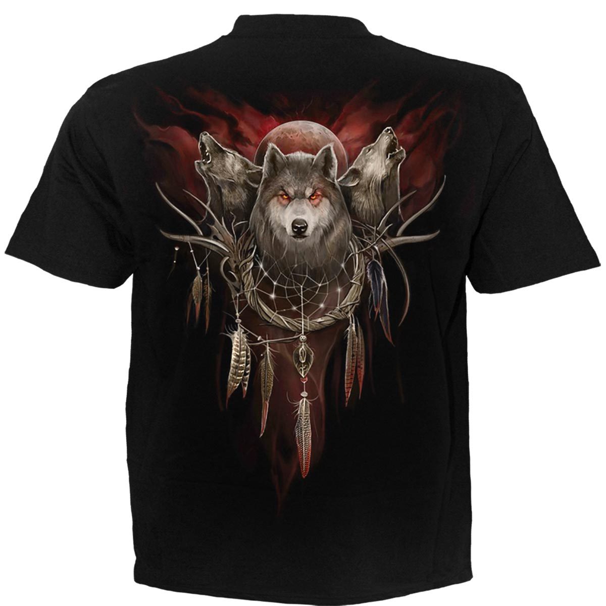 CRY OF THE WOLF - T-Shirt Black - Spiral USA