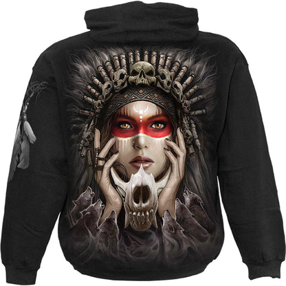 CRY OF THE WOLF - Hoody Black - Spiral USA