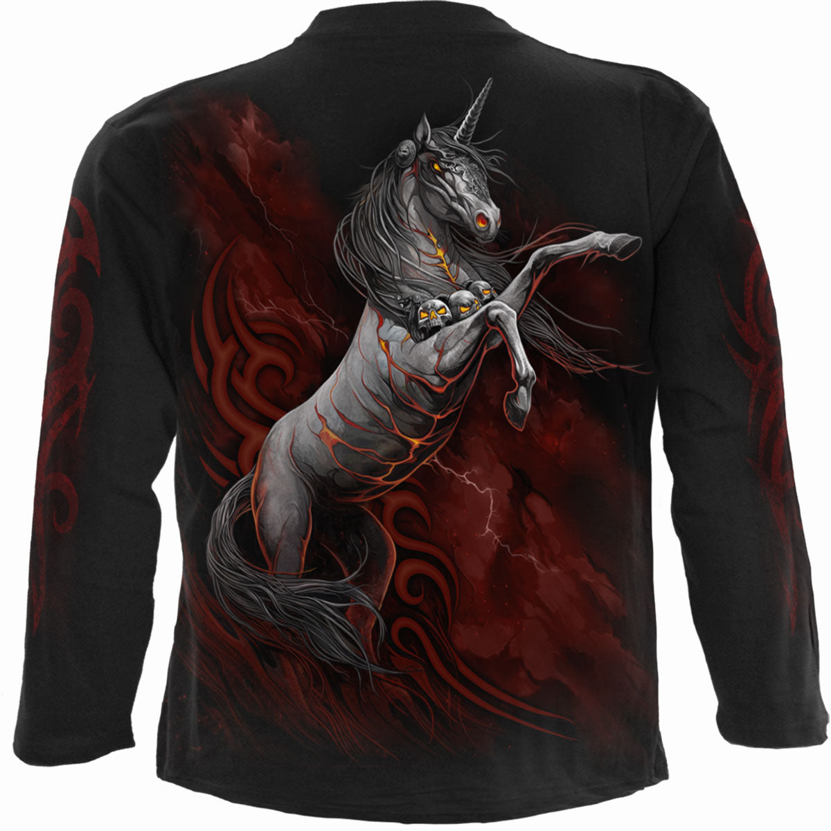 INFERNAL UNICORN - Longsleeve T-Shirt Black