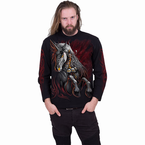 UNICORNIO INFERNAL - Camiseta de manga larga Negra