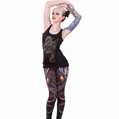 DRAGON COGS - Razor Back Top Black