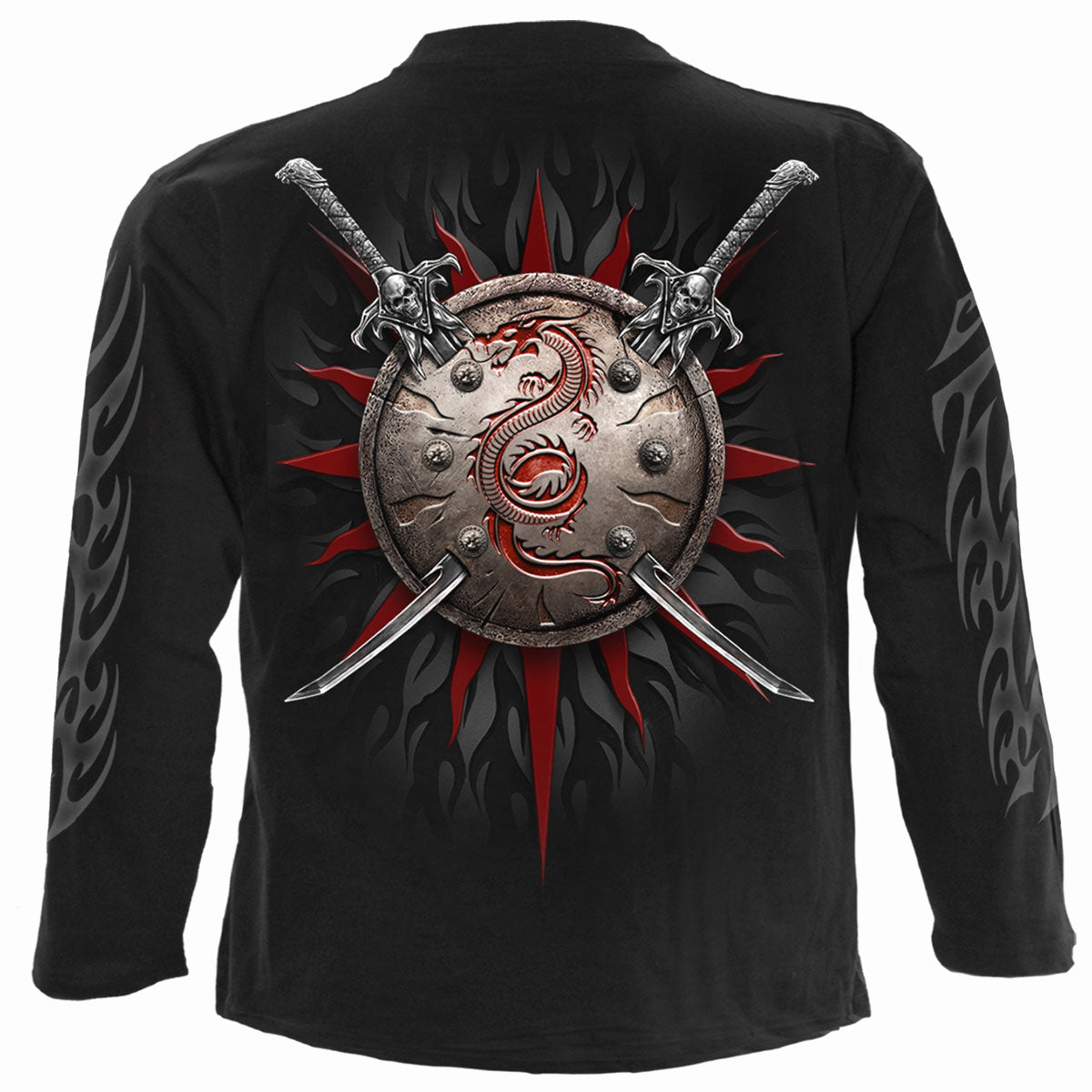 ORIENTAL DRAGON  - Longsleeve T-Shirt Black