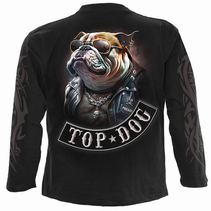 TOP DOG - T-shirt à manches longues noir