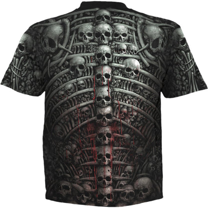 DEATH RIBS - Allover T-Shirt Black - Spiral USA