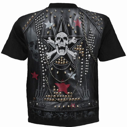 GOTH METAL - Allover T-Shirt Black