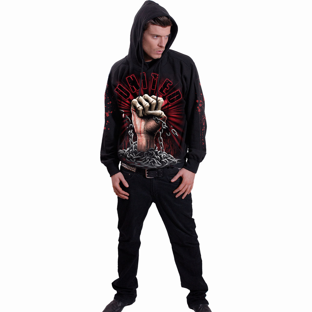 WE BLEED TOGETHER - Sudadera con capucha Negra